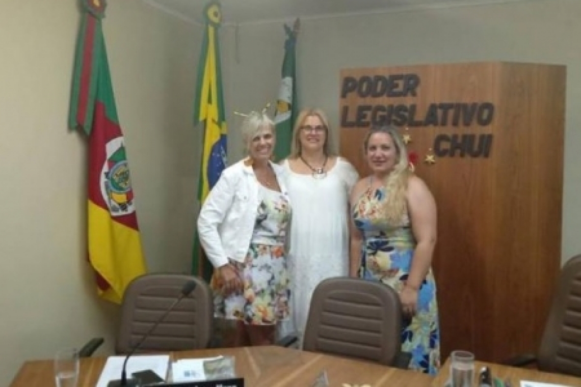 Inédito: Três mulheres vão comandar a Câmara de Chuí