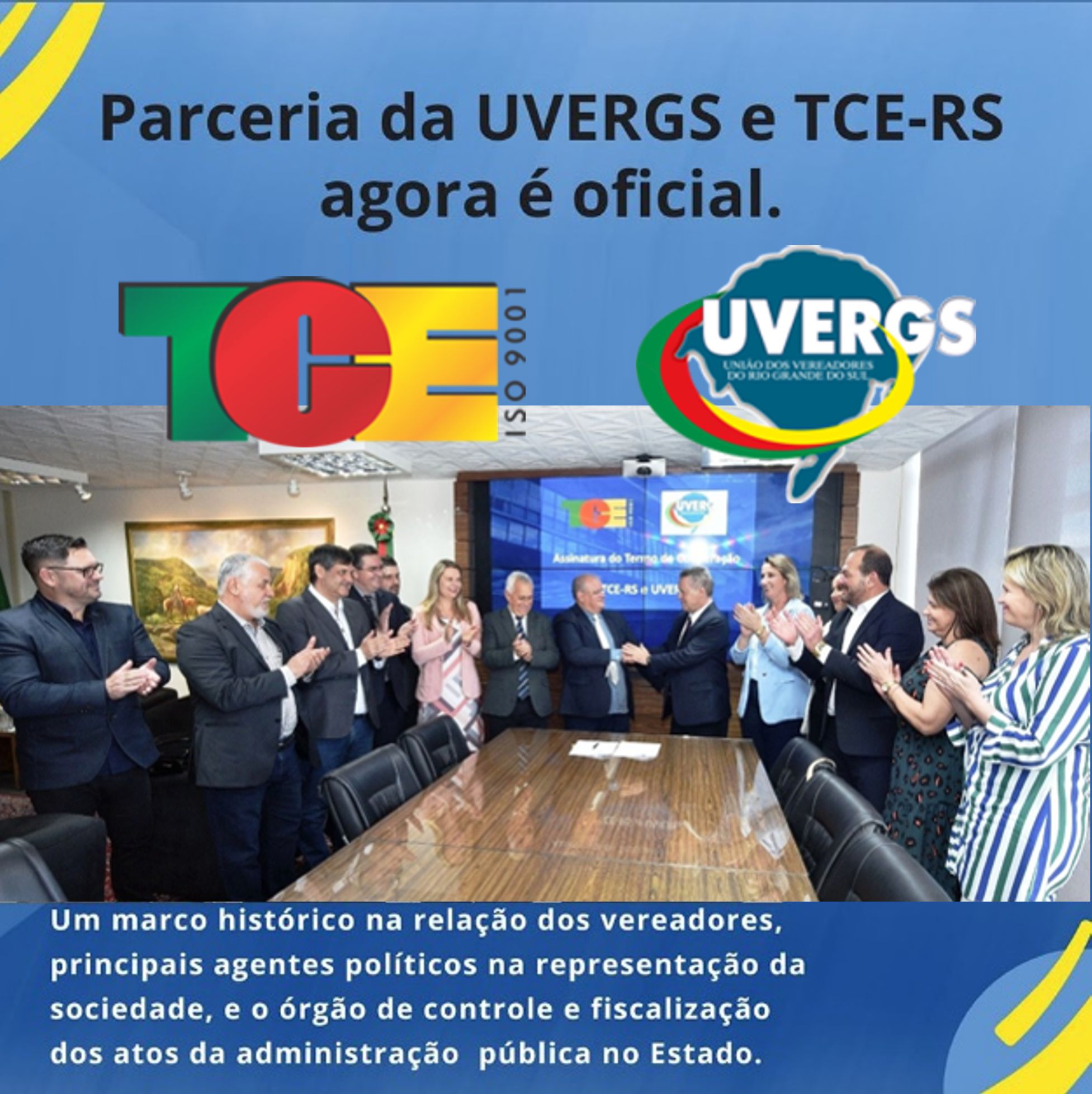 UVERGS E TCE/RS FORMALIZAM PARCERIA DE COOPERAÇÃO.